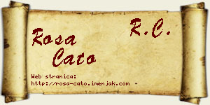 Rosa Ćato vizit kartica